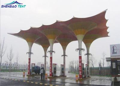 China Starke PVDF-dehnbare Dach-Strukturen für Tankstelle-buntes Design zu verkaufen