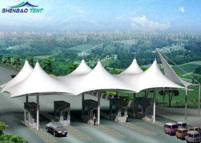 China Flexible Tension Membrane Structures For Toll Gate Waterproof UV Resistant for sale