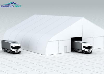 China Nice 20m - 60m Large Span Curved Tent / Warehouse Storage Tent Rolling Door For Truck for sale