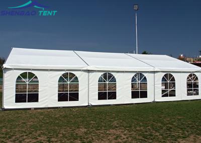 China 300 People White Marquee Party Tent PVC Sidewalls For Temporary Outdoor Event for sale