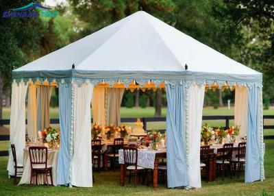 China Flame Retardant High Peak Tent For Conference With Wooden Floor for sale