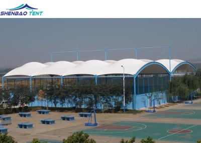 China High Tensile Membrane Structures / Single Ridge Swimming Pool Roof for sale