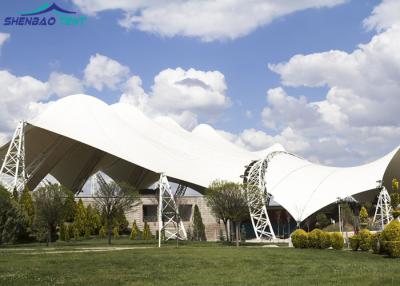 China Impact Resistance 950g Tensile Roof Structures / Car Parking Tensile Structure for sale