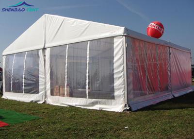 China 15x15 Big Marquee Event Tent With Square Clear PVC Windows / Outside Party Tents for sale