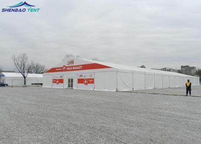 China Waterproof 20 Meter Width Industrial Storage Tents WIth PVC Sidewalls For Warehouse for sale