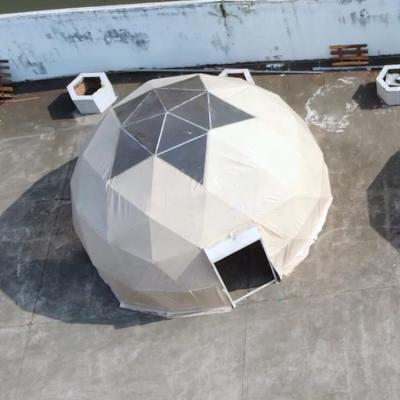 China Flame Retardant 6m Geoshelters Geodesic Dome Tent With Roof Lining For Hotel for sale