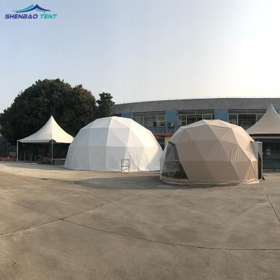 China Warm Home / Hotal / House Pvc Geodesic Dome Tent 6m Diameter In The Cold Weather for sale