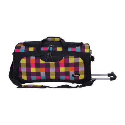 China Hot Selling Fashionable Hand Luggage Trolley Bags Rolling Duffle Bag Trolley Travel Bags Rolled Outdoor Carry On Luggage for sale