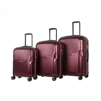 China Professional Manufacturer Customized ABS / PC 3 Piece ABS Trolley Luggage Sets With Various Color for sale