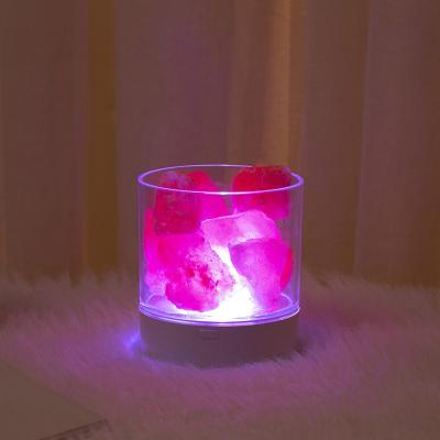 China Indoor Warm Light Bedroom Lava Lamp LED Table Light China Salt Lamp Natural Himalayan Crystal Light Air Purifier Mood for sale