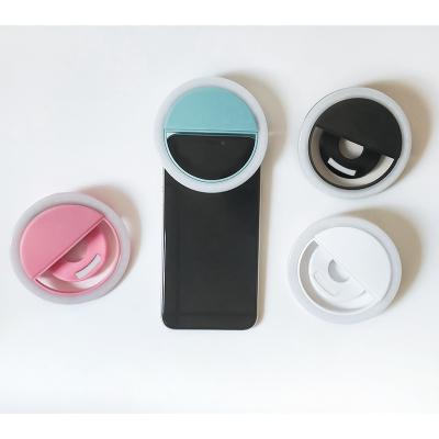 China Customizable Garden Logo, Rechargeable LED Ring Fill Light Mobile Phone Light for sale