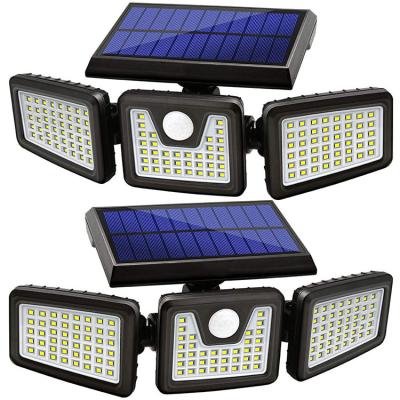 China Solar Garden Lights Outdoor, HeAmeriTop 3 Adjustable 74/100/122/138 LED 800LM Wireless Solar Motion Sensor LED Lights Outdoor for sale