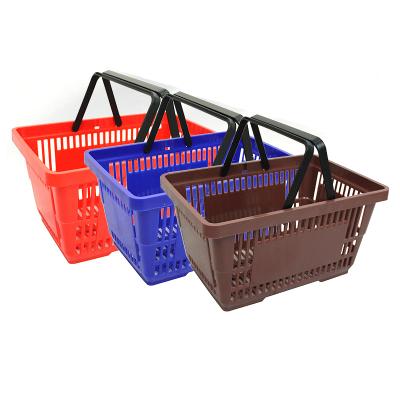 China Wholesale Eco-Friendly Shopping Basket Manufacturer Eco-Friendly Plastic Hand Grocery Shopping Hand Held Basket for sale