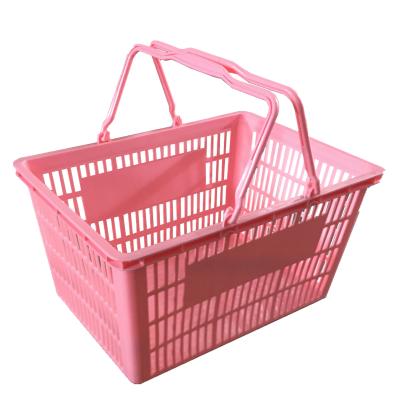 China Wholesale Durable Supermarket Plastic Shopping Basket Portable Plastic Store for sale