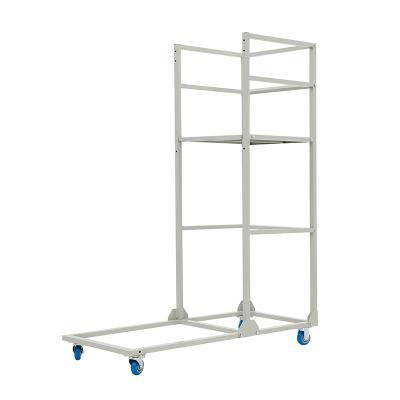 China Corrosion protection 300kg supermarket and warehouse metal step warehouse ladder climbing trolley with wheels for sale for sale