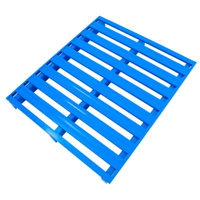 China Warehouse Steel Pallet Manufacturer Custom Single Faced Corrosion Protection Steel Heavy Duty Stackable Steel Pallet Metal Pallet for sale