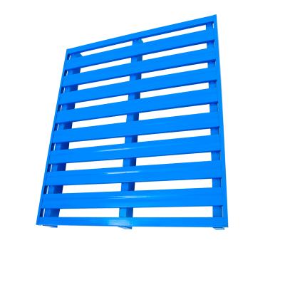 China Custom Heavy Duty Industrial Steel Metal Pallets Corrosion Protection Stretching Steel Pallets For Warehouse Storage for sale