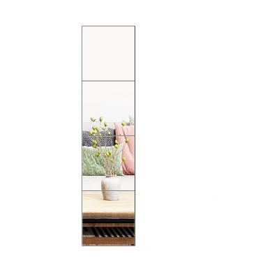 China Waterproof Integral Mirror Tiles Frameless Wall Mirror Set Make Up Mirror For Vanity Bedroom Living Room for sale