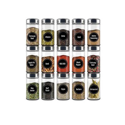 China Waterproof+Eco-friendly Customize Printed Spice Jar and Pantry Label Set with Reusable Blank Labels Waterproof Chalkboard Stickers for sale