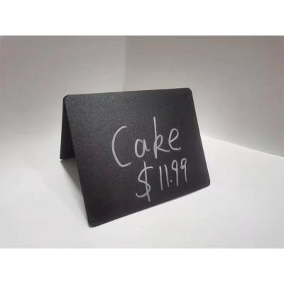 China Rustic Style Eco-Friendly Mini Chalkboard Signs Tent Chalk Sign Easy To Write For Chalk Markers And Chalk Liquid Food for sale