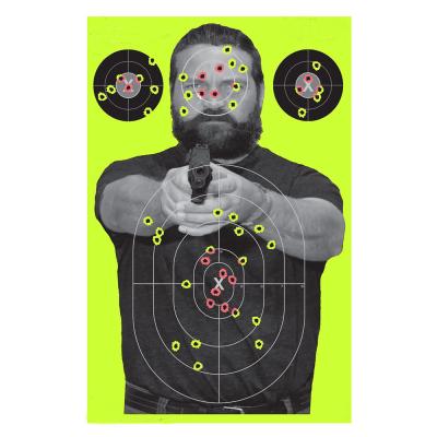 China Guy Shooting Target Shots Burst Luminous Fluorescent Splatter Bad Splatter Target Reusable Shooting On Impact Firearm Rifle Pistol for sale