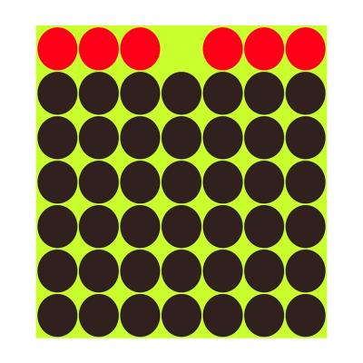 China Self Adhesive Fluorescent Yellow Splatter Target Reusable Shooting Target Self Adhesive Fluorescent Yellow Aiming Target for Indoor and Outdoor Shooting for sale