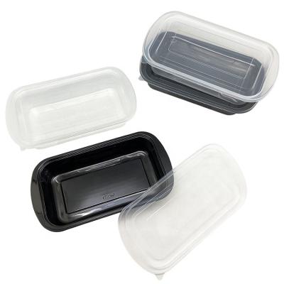 China Microwavable With Lid 650ml PP Plastic Bento Lunch Boxes Disposable Takeaway Food Storage Container for sale