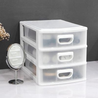 China Office Home CLASSIC Stackable Makeup Organizer Jewelry Plastic Storage Box Desktop Drawer for sale