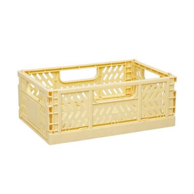 China Viable for Small Picnic Desktop Plastic Folding Vegetable and Fruit Food Storage Baskets for sale