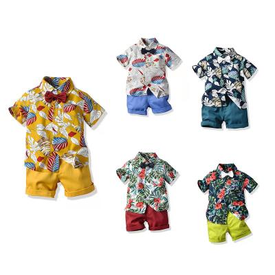 China Kids Boutique 2pcs Casual Boy Clothing Sets Short Sleeve Kids Set Summer Kids Summer Clothing Shirts Set for sale