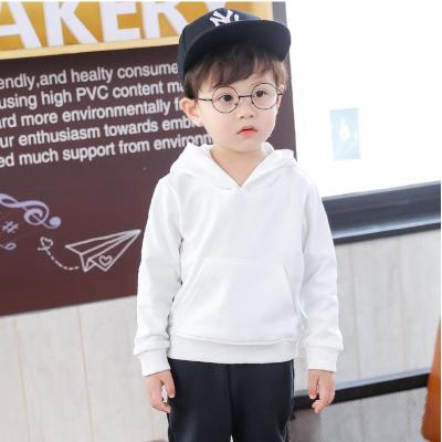 China Wholesale high quality autumn anti-shrink children's tops and hoodies custom cotton kids sweatshirts pure color logo hoodies for kids for sale