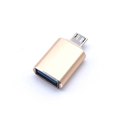 China MP3/MP4 Player Android Mobile Phone Converter Connector Plug Adapters USB3.0 USB-A 3.0 Micro-USB A Micro B Male To USB Host OTG Adapter for sale