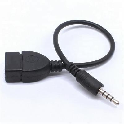 China MP3/MP4 male audio AUX. from 3.5mm player jack to aux cable. USB 2.0 Adapter Female Car USB OTG for sale