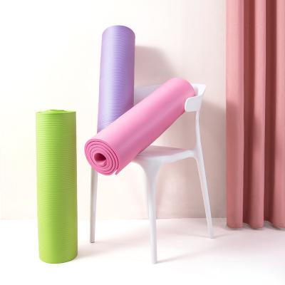 China Toub RTS Factory Pilates 10mm nbr exercise fitness yoga non-slip eco-friendly foldable mat for sale