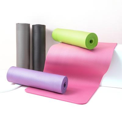 China Factory Customized Non-slip Non-slip Pilates Fitness Yoga Mats Eco-Friendly Extra Large Thick NBR Anti Slip Wide Mats for sale