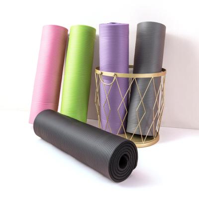 China Custom Eco-Friendly Non-Slip NBR Pilates Game Factory 15mm Fitness Yoga Mat Washable Mat for sale