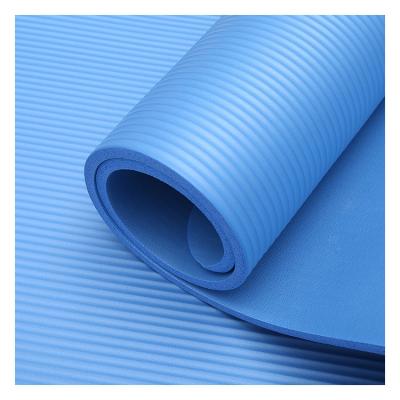 China Factory Non-slip Grounding Pilates Logo NBR Oversized Eco-Friendly Gym Fitness Yoga Mat Custom Made for sale