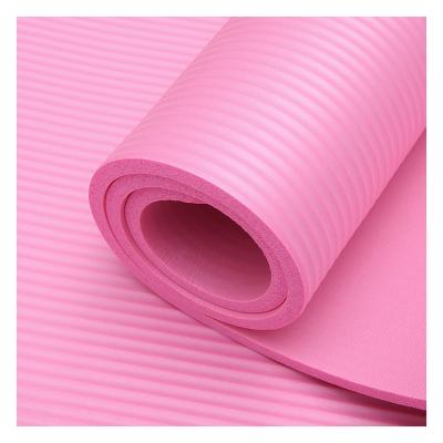 China Non-slip Pilates Door 10mm Recycled Eco-Friendly Foldable NBR Gym Fitness Yoga Mat for sale