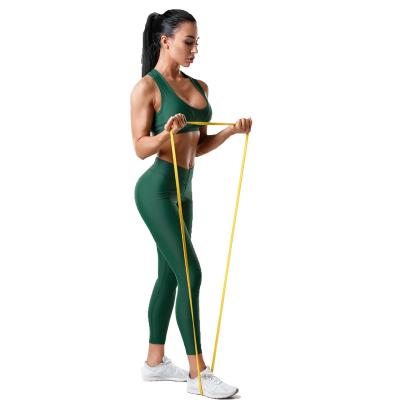 China High Power Exercise Band Strength Fitness Elasticity Latex Stretch Custom Resistance Bands for sale