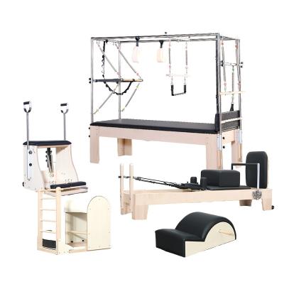 China Pilates Cadillac Promotional Pilates Equipment Sale Pilates Barre Yoga Equipment Exercise Pilates Barre Wholesale Basic Wood Yoga Fitness Reformer for sale