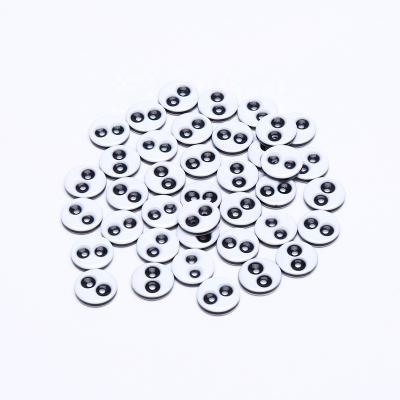 China 100pcs/bag Washable 2 Holes White Eyes Sew By Resin Buttons For Scrapbooking Crafts Loves Shirt Sewing ACCESSORIES for sale