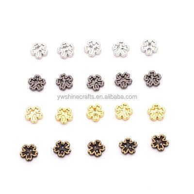 China 50pcs/bag 5mm Tiny Metal Washable Mini Flower Buttons 2 Holes Baby Doll Clothes DIY Sewing Opens Scrapbooking Accessories for sale