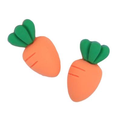 China Europe 20pcs/bag 27x15mm Sweet Smell Orange Radish Resin Flatbacks Embellishment Cabochon DIY Dollhouse Decorations Scrapbook Cardmaking for sale