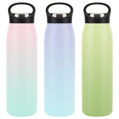 China Best Selling 24oz Stainless Steel Thermos Vacuum Sport Bottle Straight Water Bottle for sale