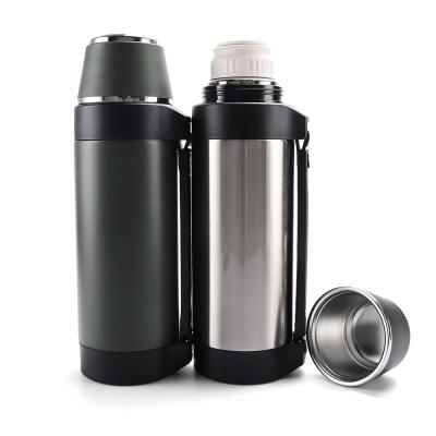 China Double Wall Stainless Steel Straight Vacuum Travel Pot For Outdoor Travel1.5l KD-938 for sale