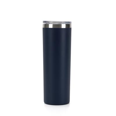 China Hot Selling Stainless Steel Vacuum Flask Straight Tumbler Travel Mugs with Slide Lid for sale