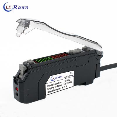 China Position Sensor Leraun Fiber Optic Proximity Digital Display Fiber Optic Photoelectric Amplifier Sensor With Ultra-fast Response for sale