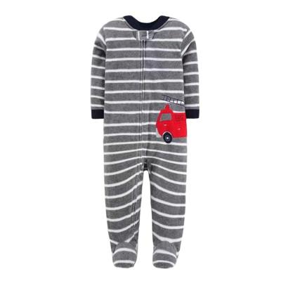 China Plain Thermal Cotton Pajamas Baby Boy Pajamas Baby Boy Pajamas Sleepwear Newborn Infant Soft Pajamas for sale