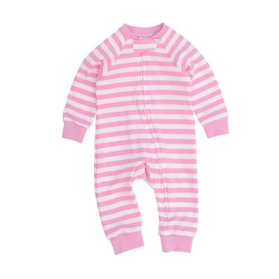 China Customized Baby Pajamas Baby Pajamas Cotton Print Long Sleeve Zipper Soft Bamboo Romper Comfortable Breathable Onesie for sale