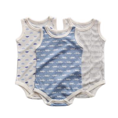 China Breathable Comfortable Custom Design Baby Boy Summer Cotton Infant Romper Infant Short Sleeve Jumpsuit Soft Baby Romper for sale